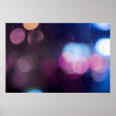 Raindrop im Fenster Poster (Vorne)