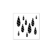 Raindrop Minikautschuk Briefmarke Gummistempel (Prägung)