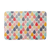 Raindrop Pop Art Dot Muster Badematte (Vorderseite)