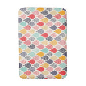 Raindrop Pop Art Dot Muster Badematte (Vorderseite Vertikal)
