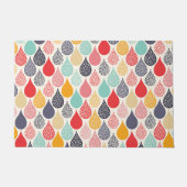 Raindrop Pop Art Dot Muster Fußmatte (Vorderseite)