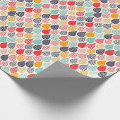 Raindrop Pop Art Dot Muster Geschenkpapier (Ecke)
