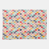 Raindrop Pop Art Dot Muster Geschirrtuch (Horizontal)