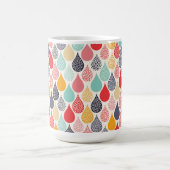 Raindrop Pop Art Dot Muster Kaffeetasse (Mittel)