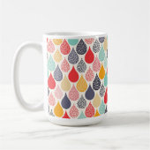Raindrop Pop Art Dot Muster Kaffeetasse (Links)