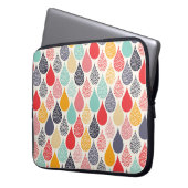 Raindrop Pop Art Dot Muster Laptopschutzhülle (Vorderseite Links)