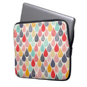 Raindrop Pop Art Dot Muster Laptopschutzhülle (Vorderseite Links)