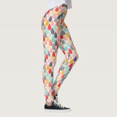 Raindrop Pop Art Dot Muster Leggings (Rechts)