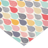 Raindrop Pop Art Dot Muster Mittelgroßer Tischläufer (Ecke)