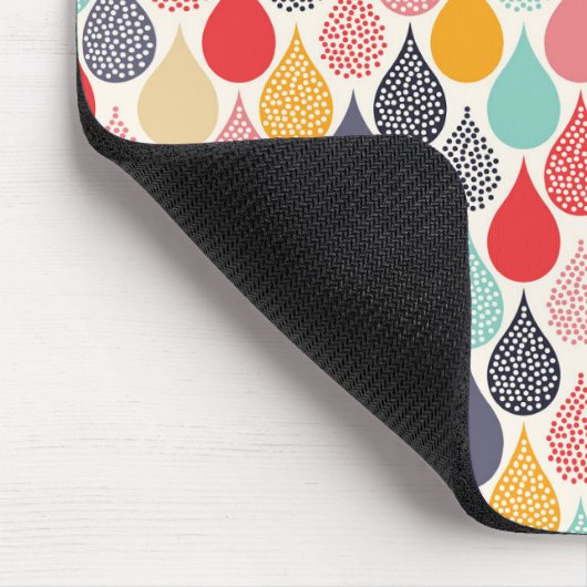 Raindrop Pop Art Dot Muster Mousepad (Ecke)