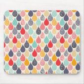 Raindrop Pop Art Dot Muster Mousepad (Vorne)