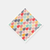 Raindrop Pop Art Dot Muster Serviette (Ecke)