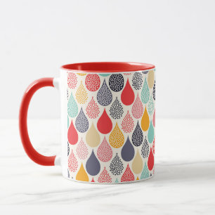 Raindrop Pop Art Dot Muster Tasse