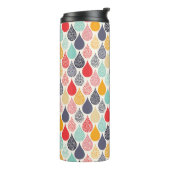 Raindrop Pop Art Dot Muster Thermosbecher (Nach links gedreht)