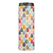 Raindrop Pop Art Dot Muster Thermosbecher (Rückseite)