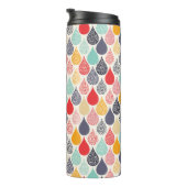 Raindrop Pop Art Dot Muster Thermosbecher (Nach rechts gedreht)