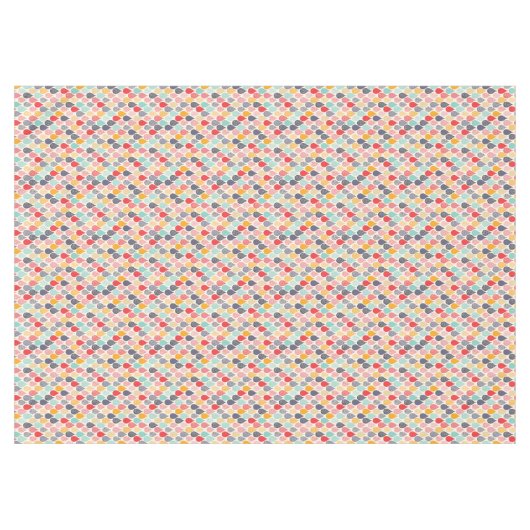 Raindrop Pop Art Dot Muster Tischdecke (Vorderseite (Horizontal))