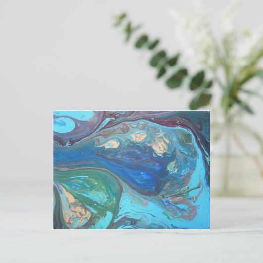 Raindrop Postkarte (Stehend Vorderseite)