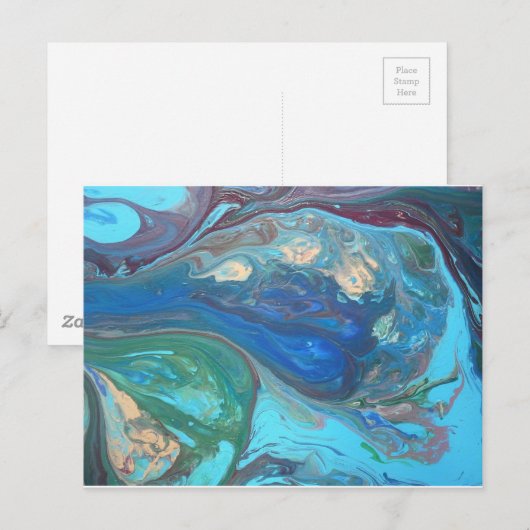 Raindrop Postkarte (Vorne/Hinten)