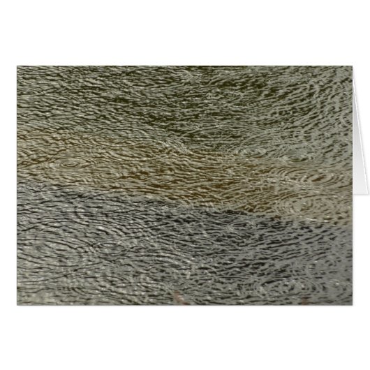 Raindrop Ripples Abstrakte Naturfotografie (Vorderseite (Horizontal))