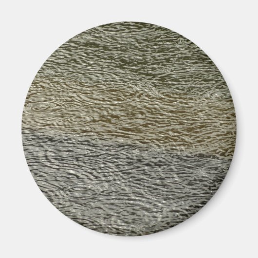 Raindrop Ripples Abstrakte Naturfotografie Magnet (Vorne)