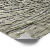 Raindrop Ripples Abstrakte Naturfotografie Poster (Ecke)