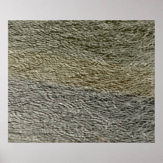 Raindrop Ripples Abstrakte Naturfotografie Poster (Vorne)