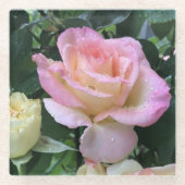 Raindrop Rose Glass Untersetzer (Vorderseite)