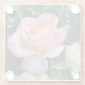 Raindrop Rose Glass Untersetzer (Rückseite)