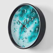 Raindrop-Uhr - Aquamarine Seite Uhr (Winkel)