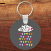 Raindrop und Cloud bunt Lehrer Geschenk Schlüsselanhänger (Vorderseite)