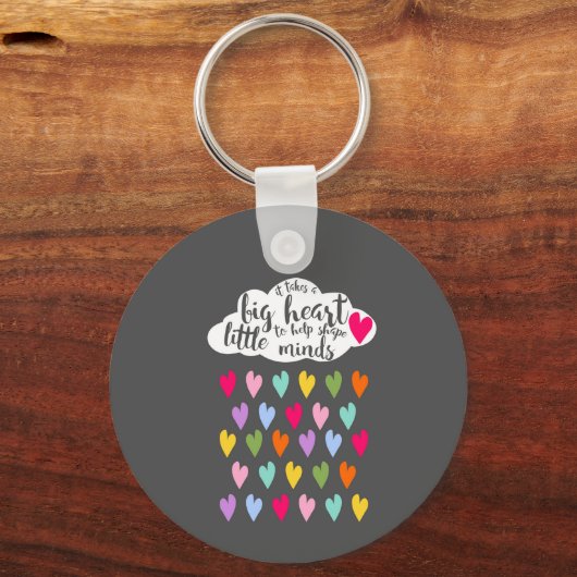 Raindrop und Cloud bunt Lehrer Geschenk Schlüsselanhänger (Vorderseite)