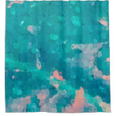 Raindrops Abstrakt Duschvorhang (Vorderseite)