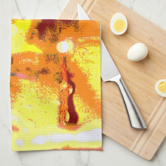 Raindrops Abstrakt Geschirrtuch (Viertel Falte)