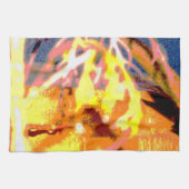 Raindrops Abstrakt Geschirrtuch (Horizontal)