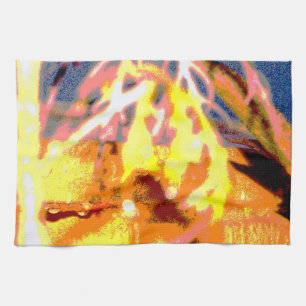 Raindrops Abstrakt Geschirrtuch