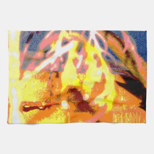 Raindrops Abstrakt Geschirrtuch (Horizontal)