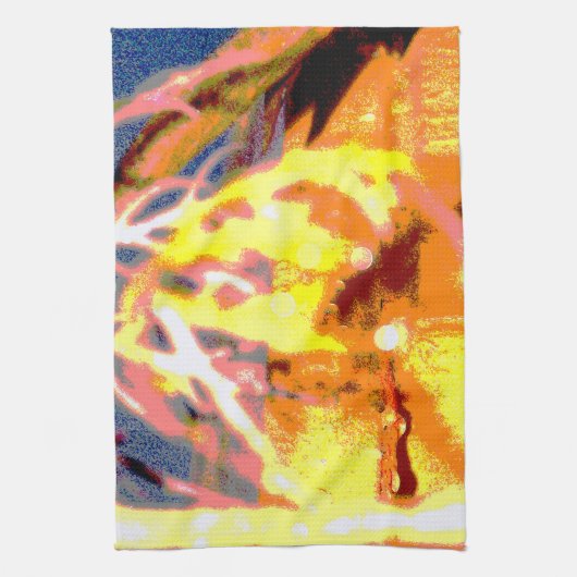 Raindrops Abstrakt Geschirrtuch (Vertikal)