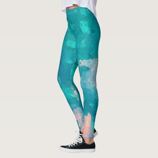 Raindrops Abstrakt Leggings (Links)