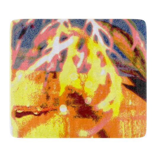 Raindrops Abstrakt Schneidebrett (Vorderseite)