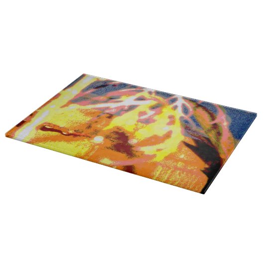 Raindrops Abstrakt Schneidebrett (Ecke)