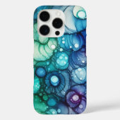 Raindrops Alcohol Ink Case-Mate iPhone Hülle (Rückseite)