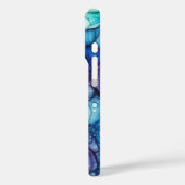 Raindrops Alcohol Ink Case-Mate iPhone Hülle (Rückseite / Links)