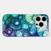 Raindrops Alcohol Ink Case-Mate iPhone Hülle (Rückseite (Horizontal))
