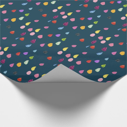 Raindrops Art Collage niedliche Collage boho Geschenkpapier (Ecke)