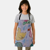 Raindrops auf der Ducklings-Schürze Schürze (Insitu)