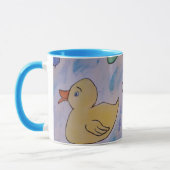 Raindrops auf der Ducklings-Tasse Tasse (Links)