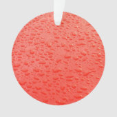 Raindrops auf einem Orangenen Auto Ornament (Vorderseite)