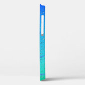 Raindrops auf grün und blau Abstrakt Case-Mate iPhone Hülle (Rückseite / Links)