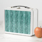 Raindrops auf grünem Metall Brotdose (Beispiel)